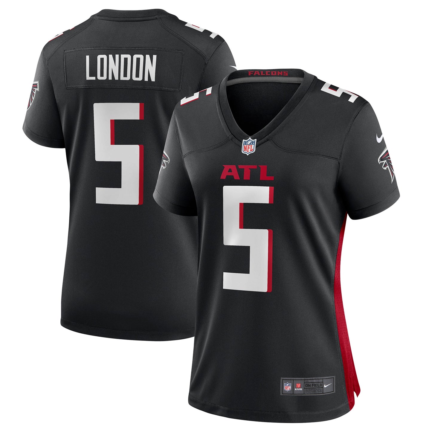 Drake London Atlanta Falcons Nike Women's Player Game Jersey - Black