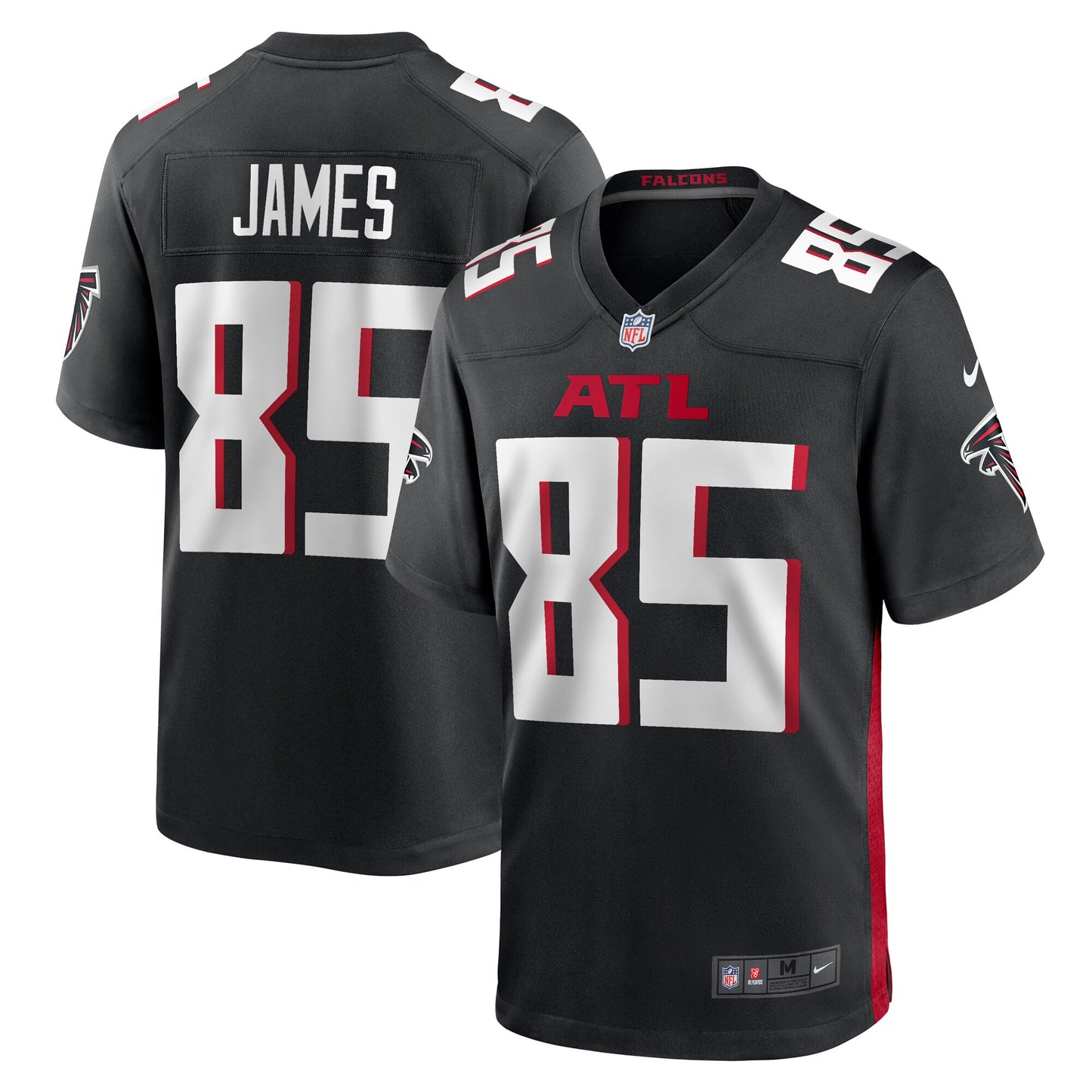 Tyshaun James Atlanta Falcons Nike Player Game Jersey - Black