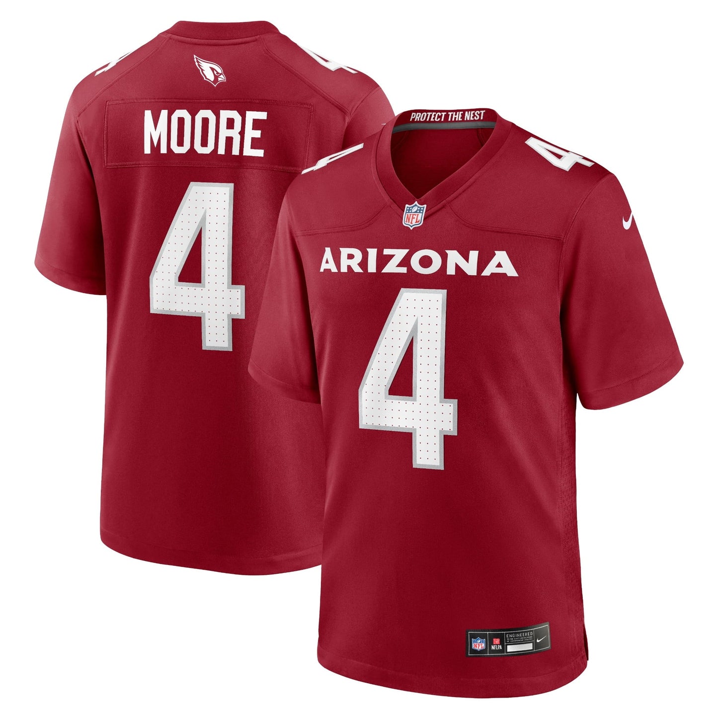 Men's Nike Rondale Moore Cardinal Arizona Cardinals Game Player Jersey