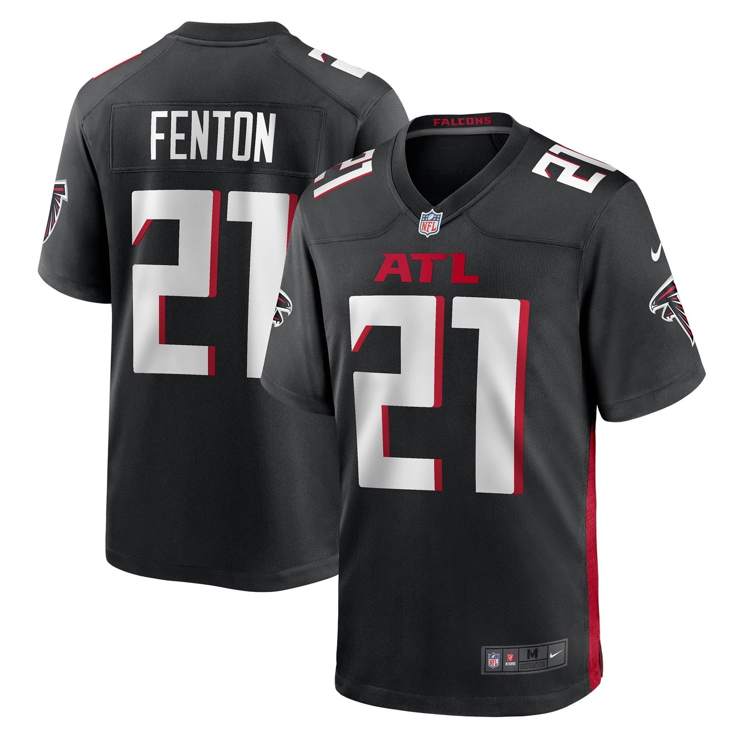 Men's Nike Rashad Fenton Black Atlanta Falcons Game Player Jersey