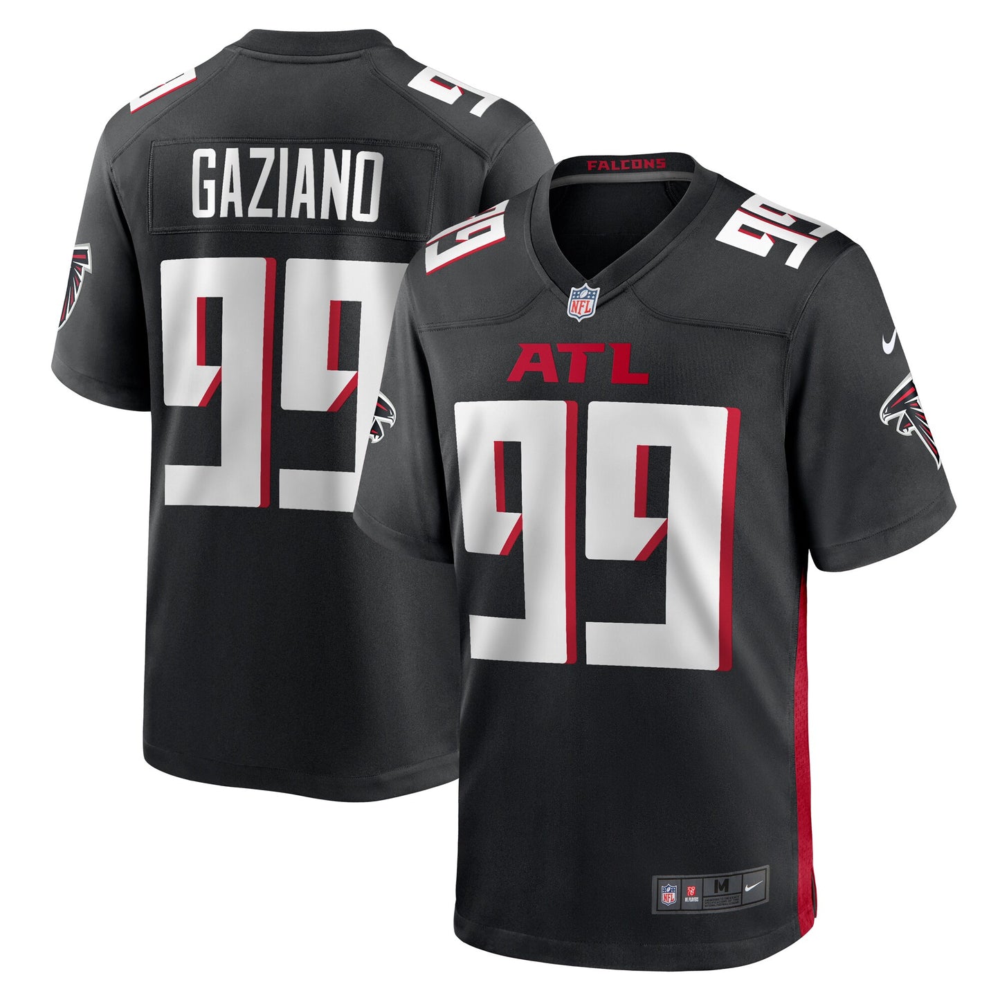 Joe Gaziano Atlanta Falcons Nike Team Game Jersey - Black
